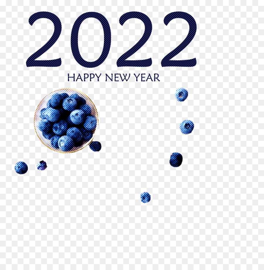 Selamat Tahun Baru 2022 Dengan Blueberry，Blueberry PNG