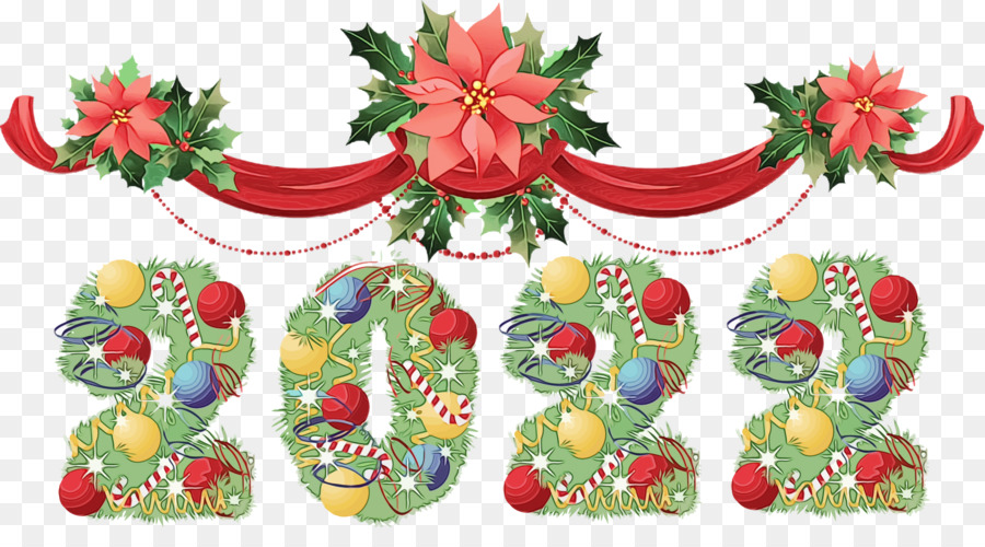 Desain Bunga，Ornamen Natal M PNG