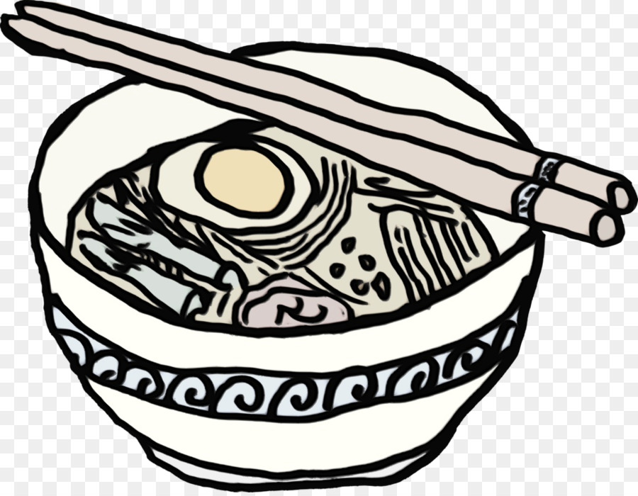 Mangkuk Ramen，Sumpit PNG