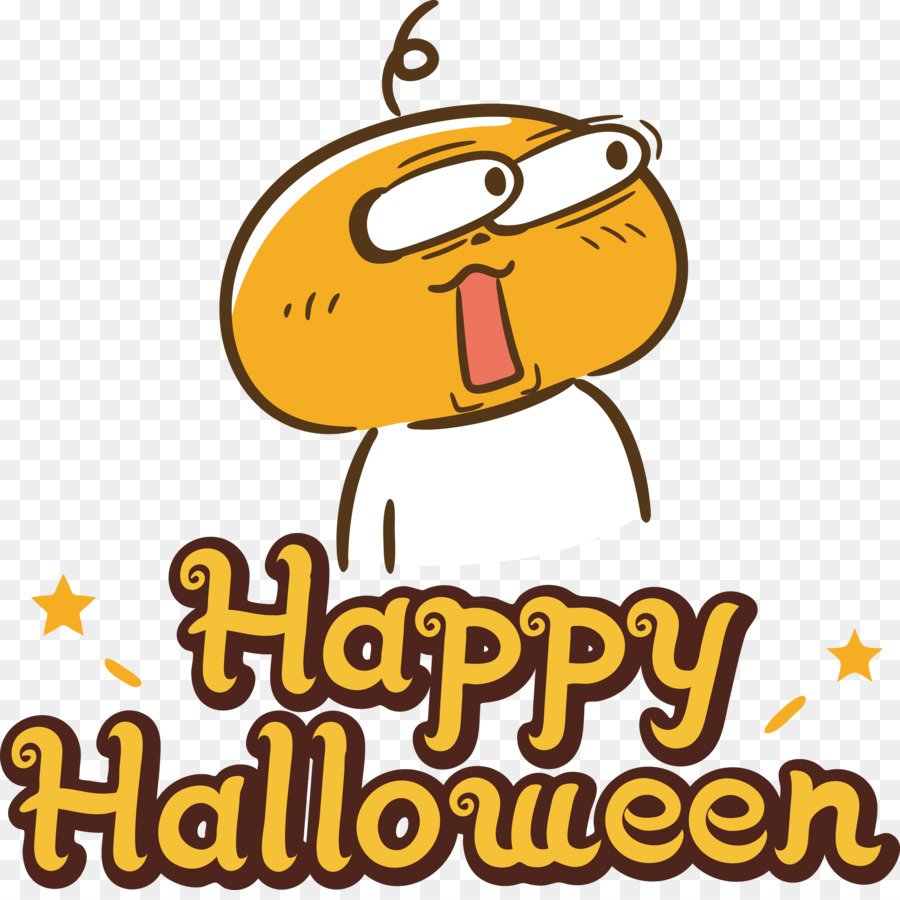 Selamat Halloween，Labu Kuning PNG