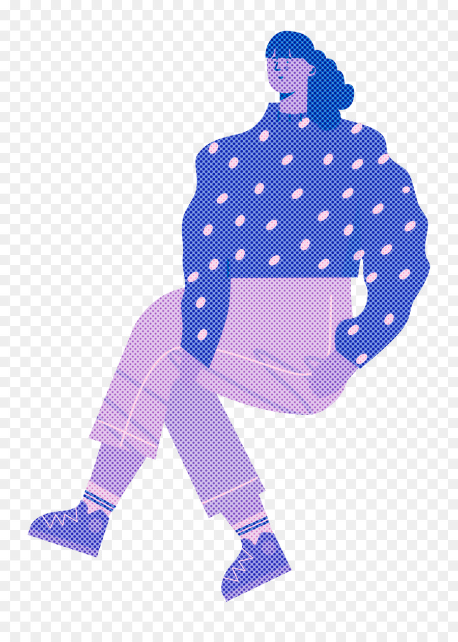 Ungu，Polka Dot M PNG