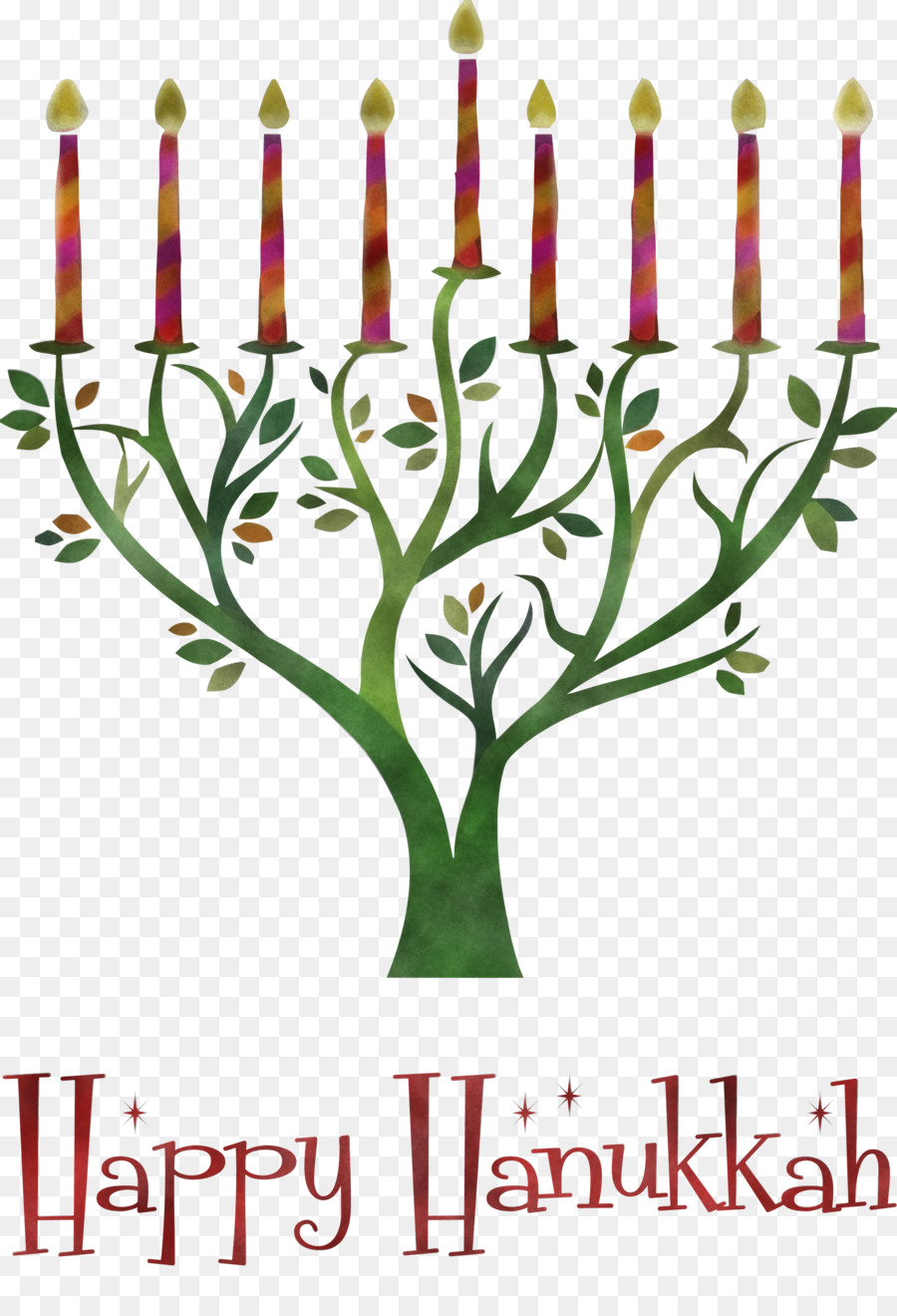 Hanukkah，Hanukkah Menorah PNG