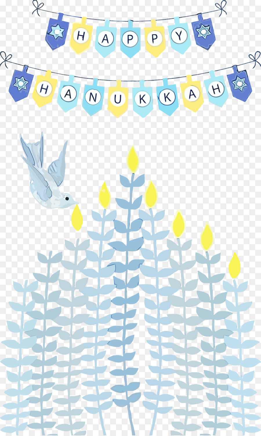 Hanukkah，Hanukkah Menorah PNG