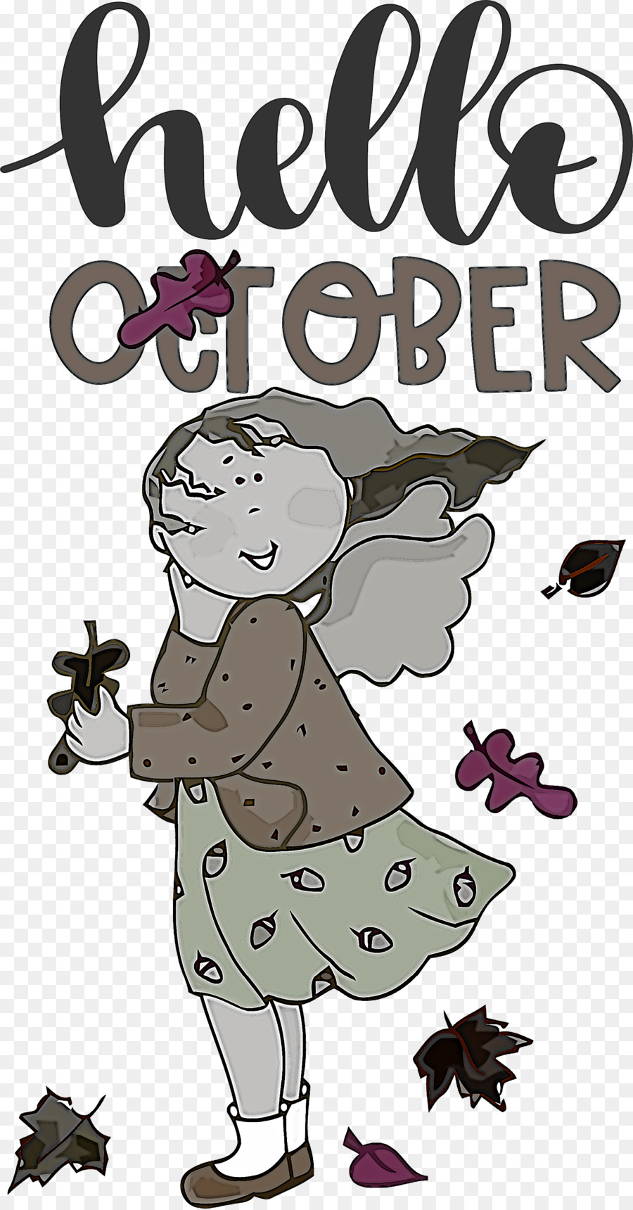 Oktober，Kartun PNG