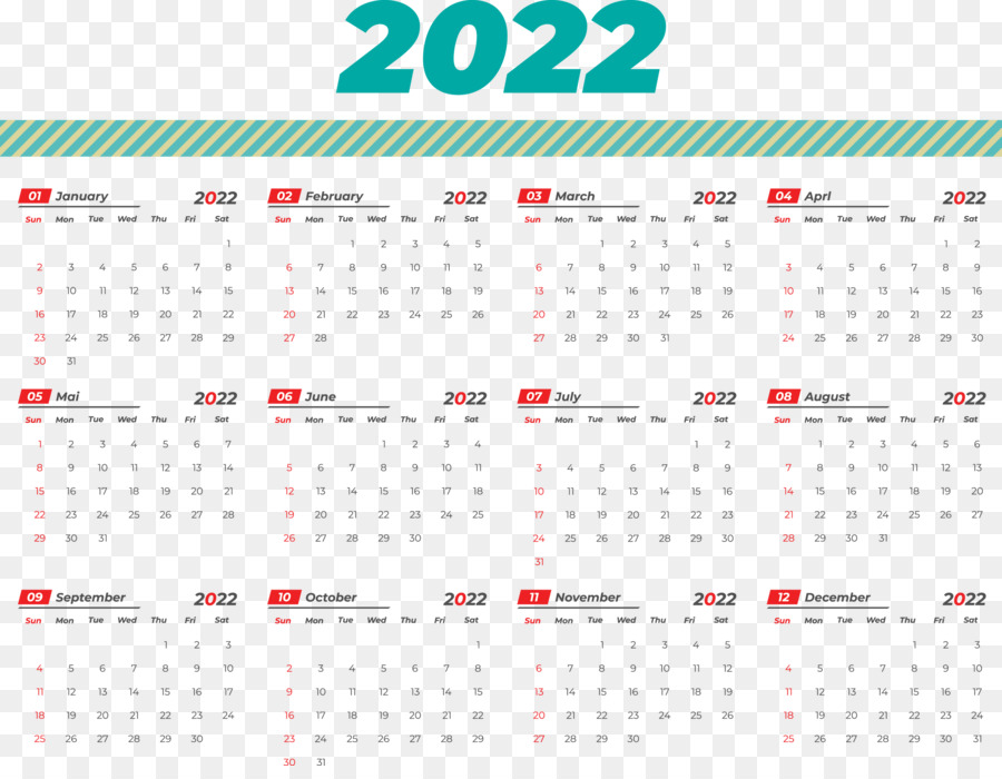 Kalender 2022，Tanggal PNG