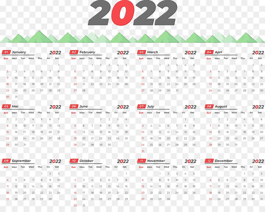 Kalender 2022，Tanggal PNG