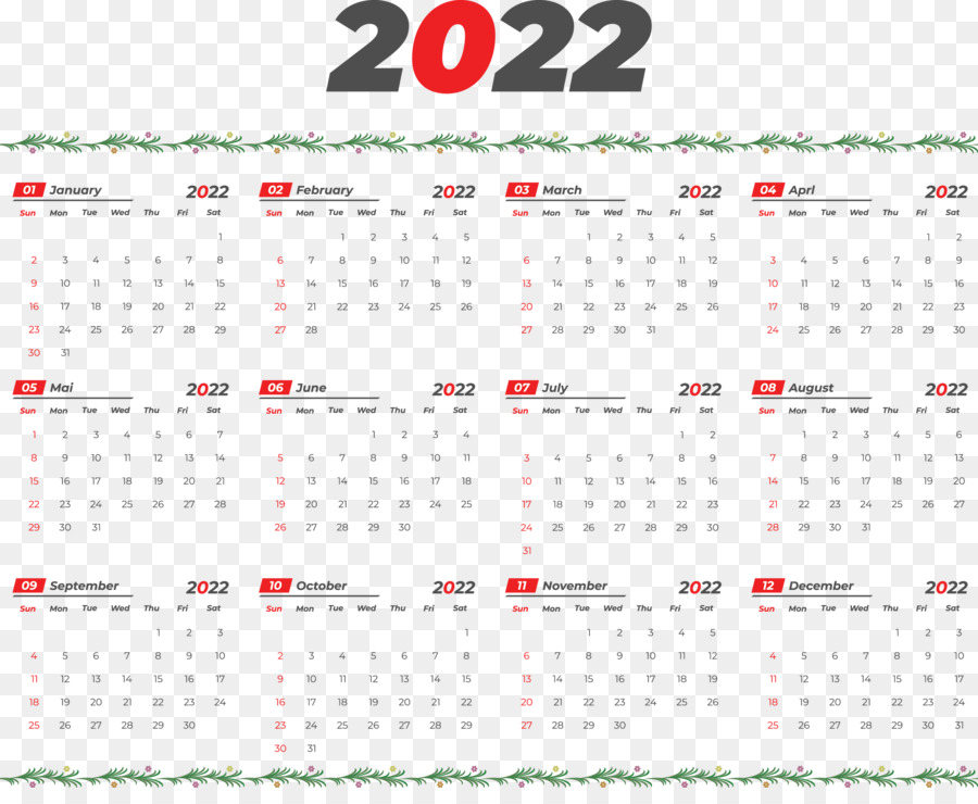 Kalender 2022，Tanggal PNG