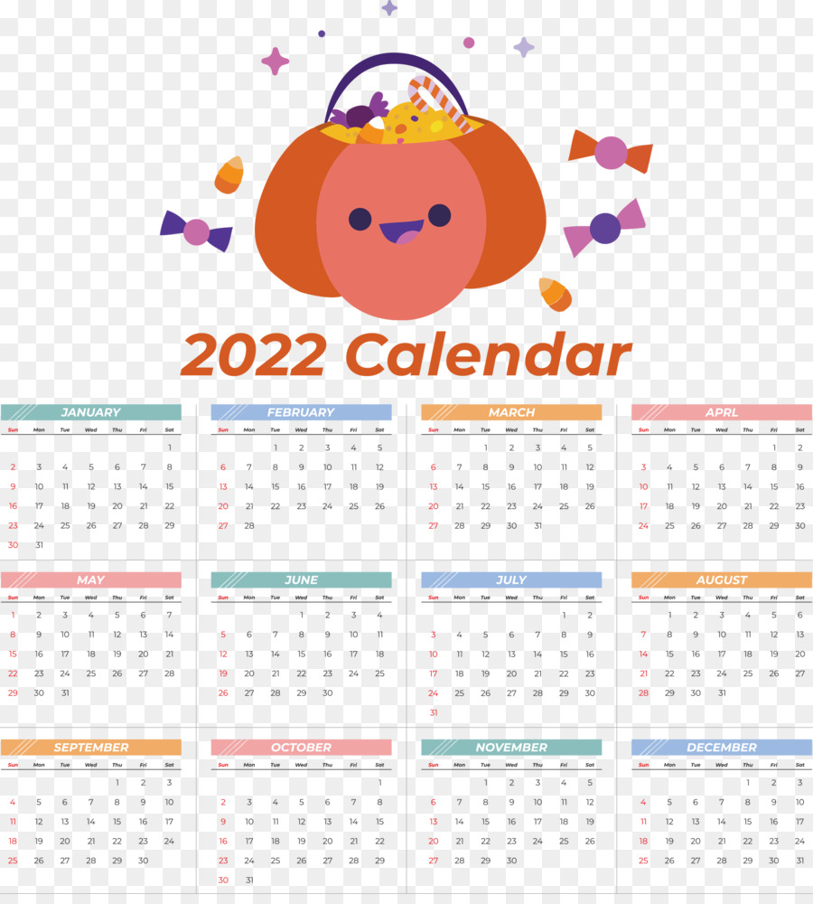 Kalender 2022，Labu Kuning PNG