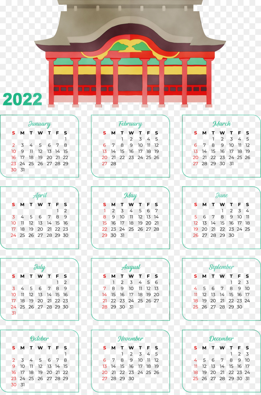 Kalender 2022，Tanggal PNG