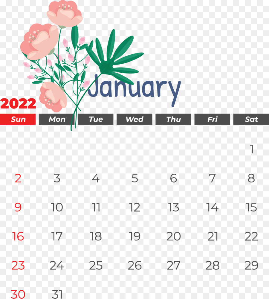 Kalender Januari，Bulan PNG