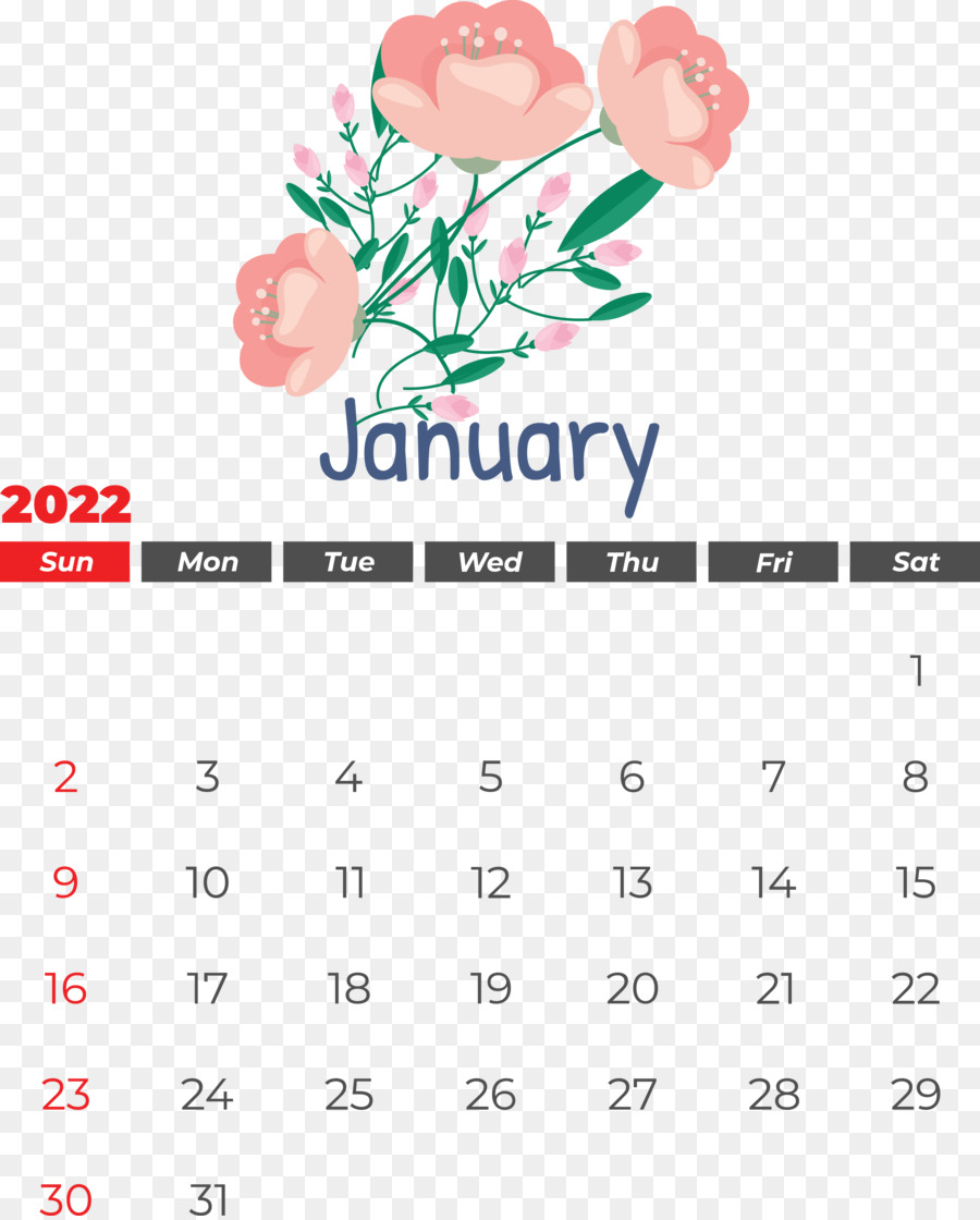 Kalender，Januari PNG