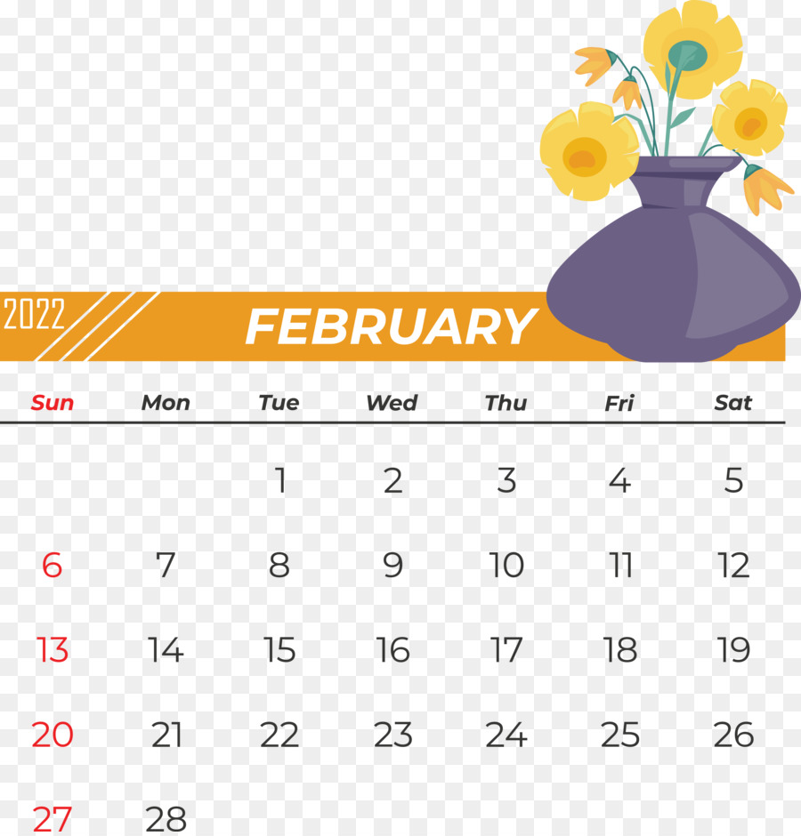 Kalender Februari，Bulan PNG