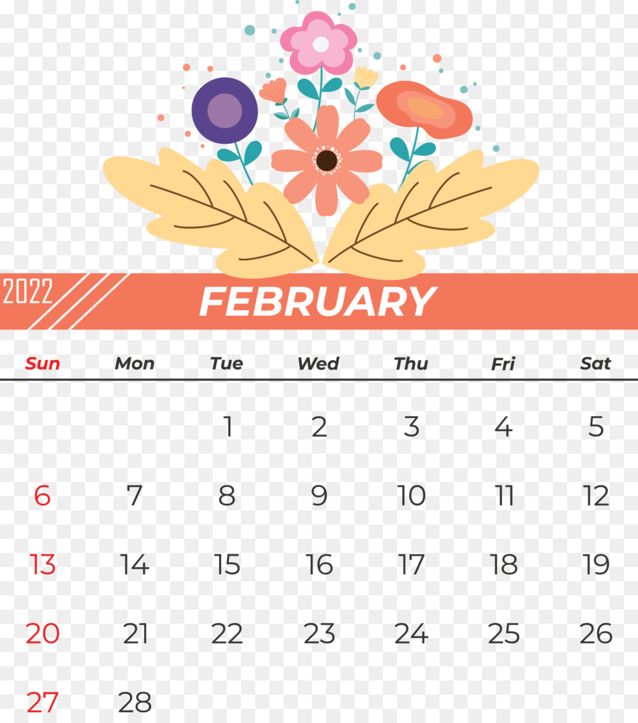 Kalender Februari，Bulan PNG