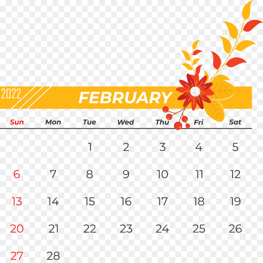 Kalender Februari，Bulan PNG