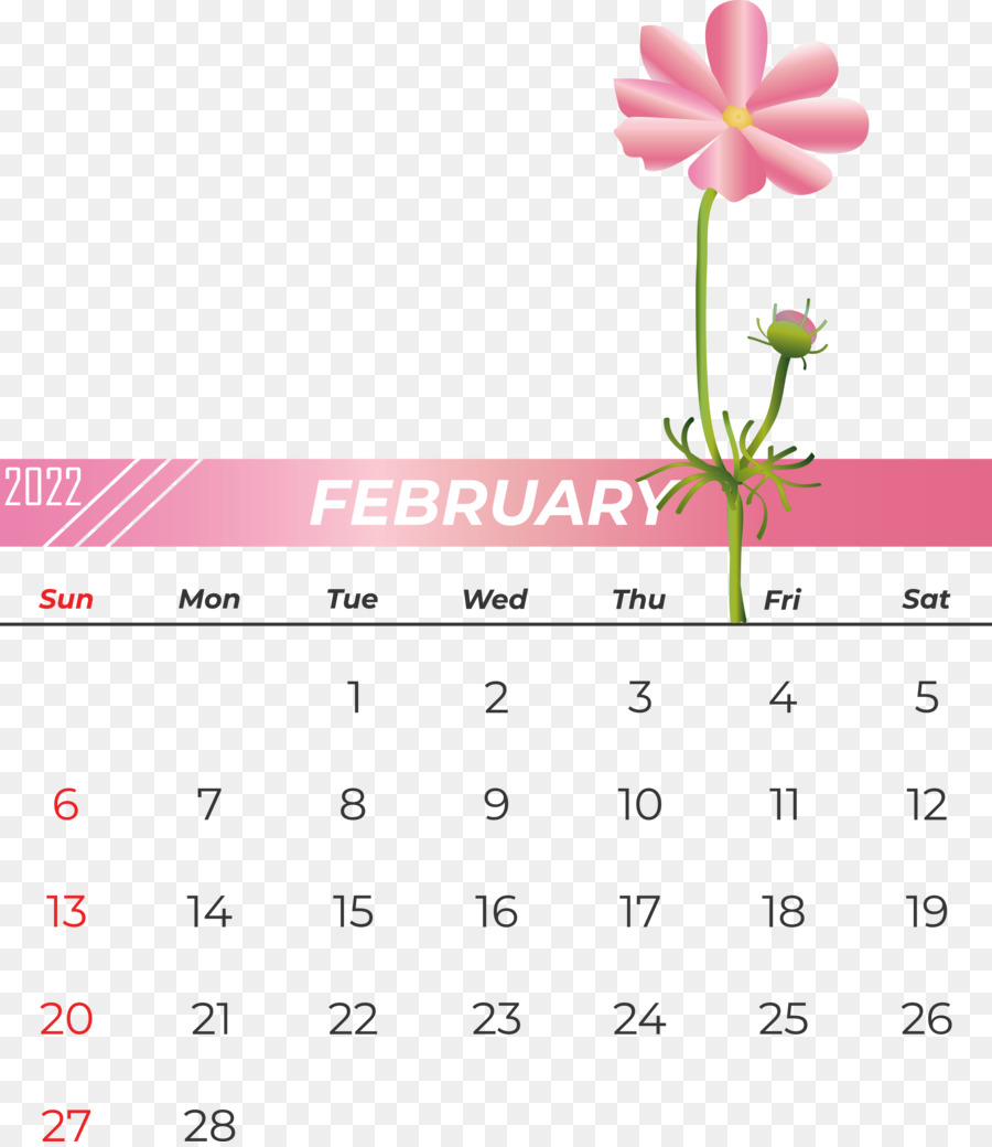 Kalender Februari，Bulan PNG