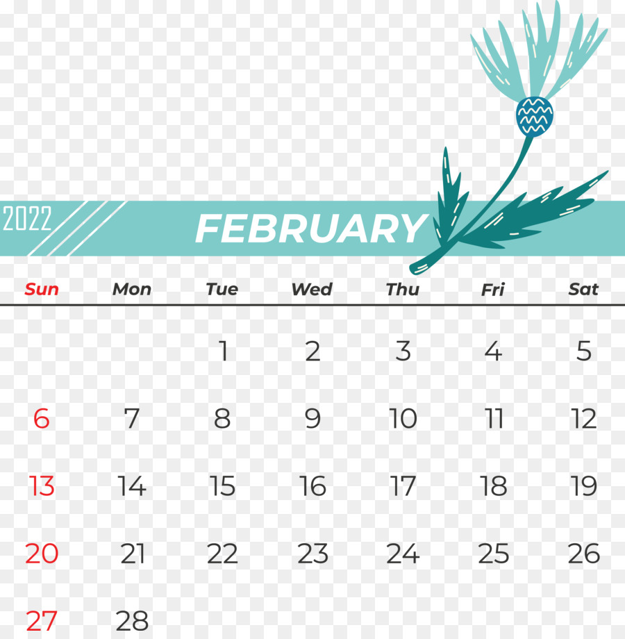 Kalender Februari，Bulan PNG