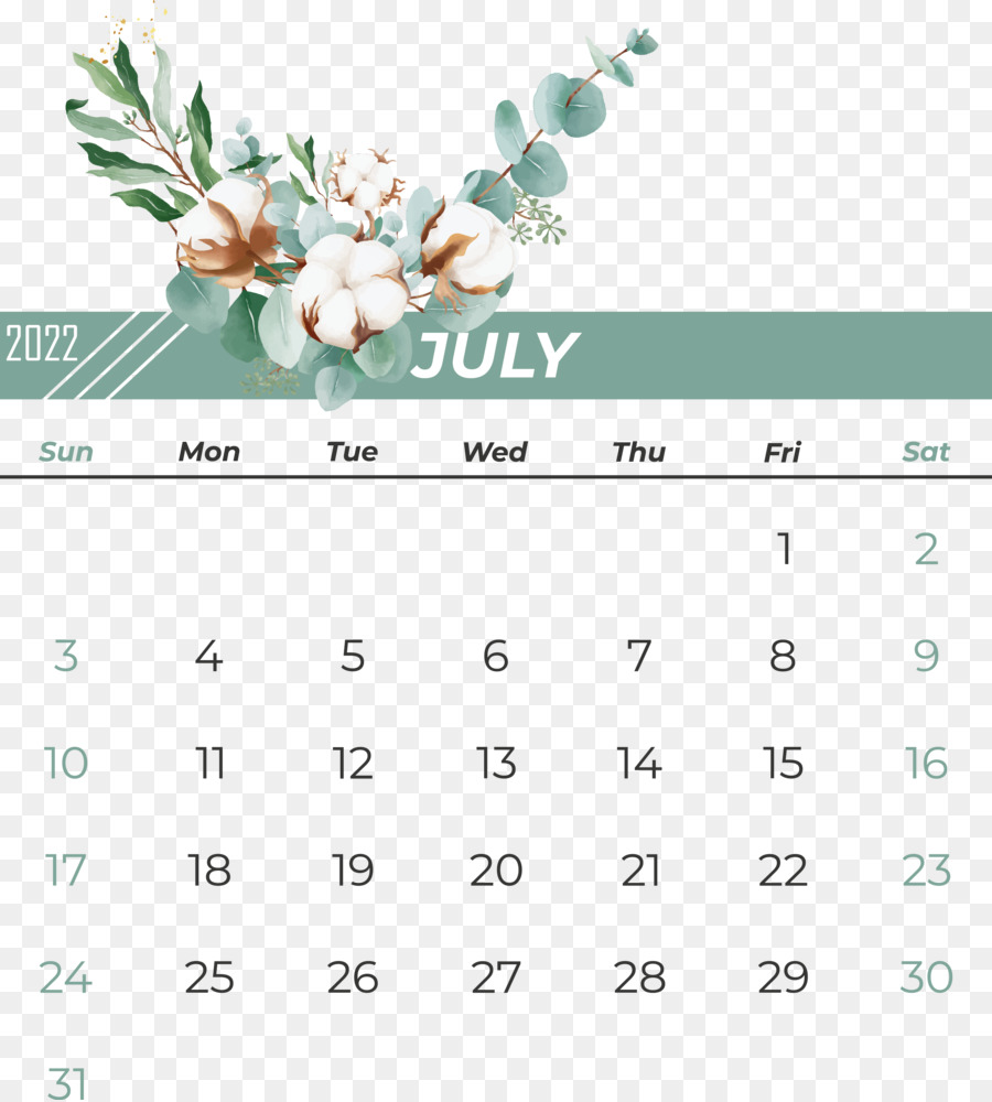 Kalender Juli，Bulan PNG