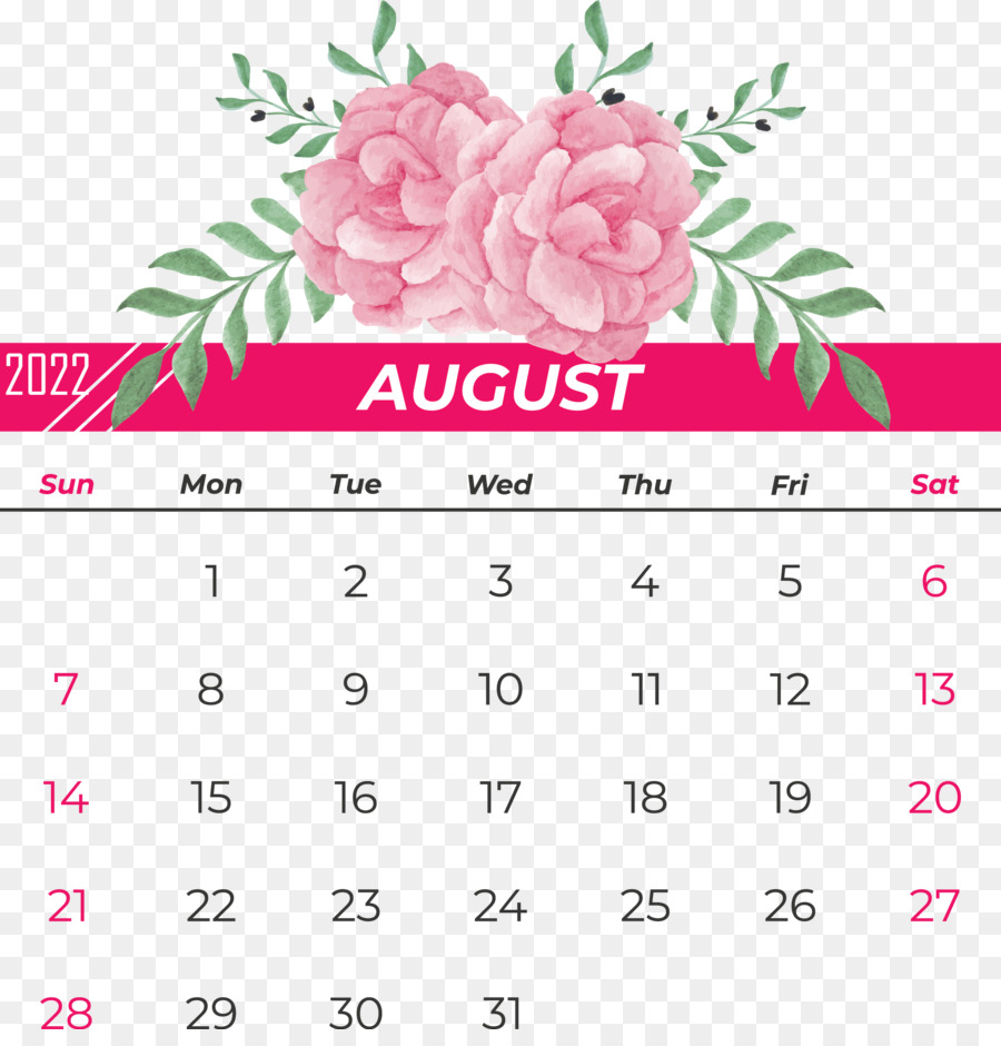 Kalender Agustus，Bulan PNG