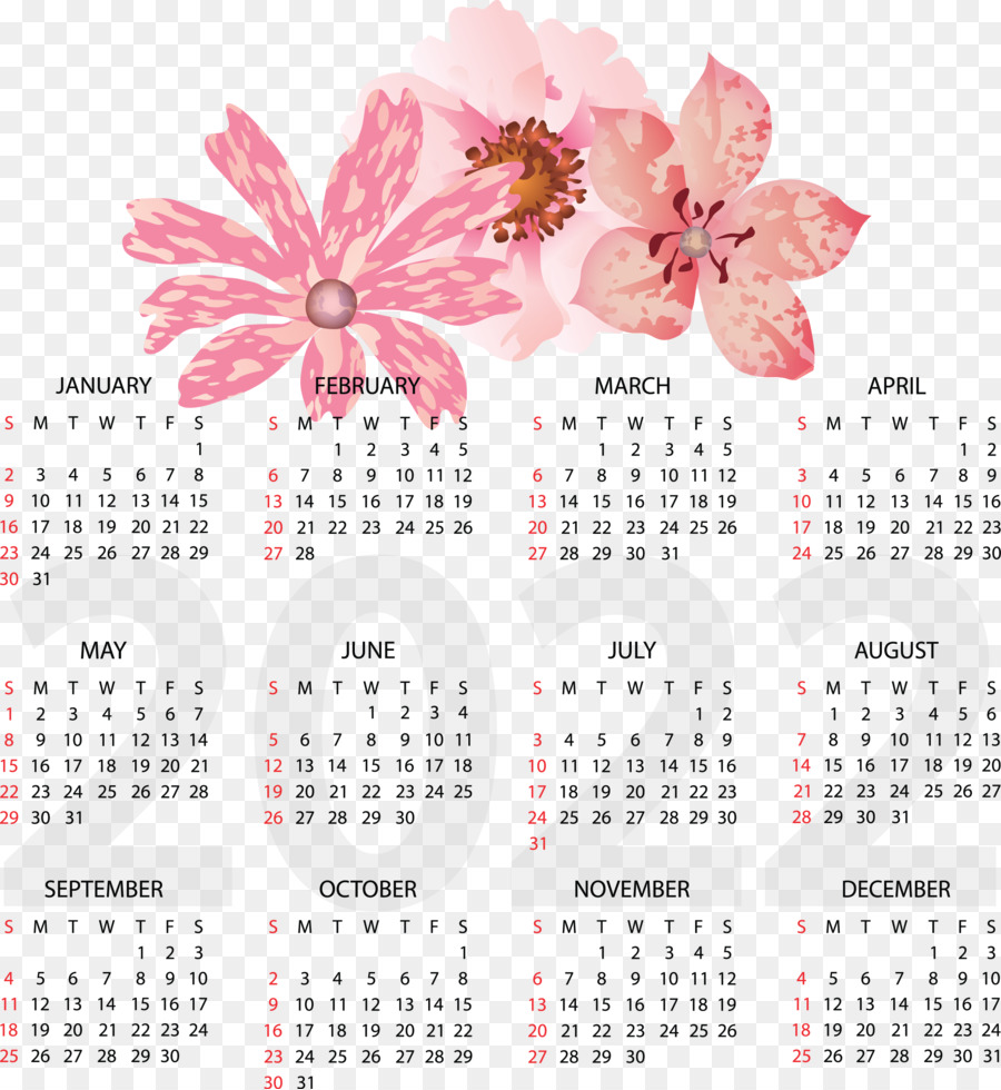 Kalender，Bunga PNG