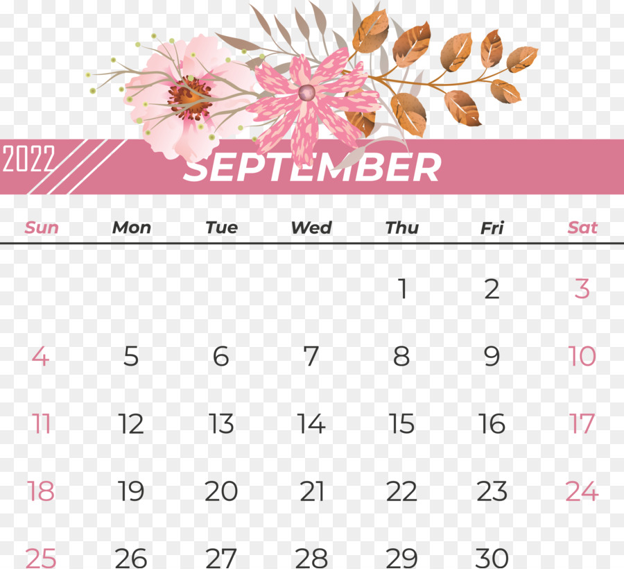 Kalender September，Bulan PNG