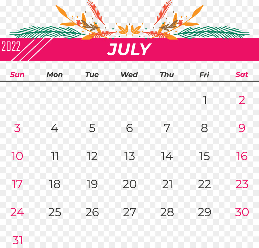 Kalender Juli，Bulan PNG