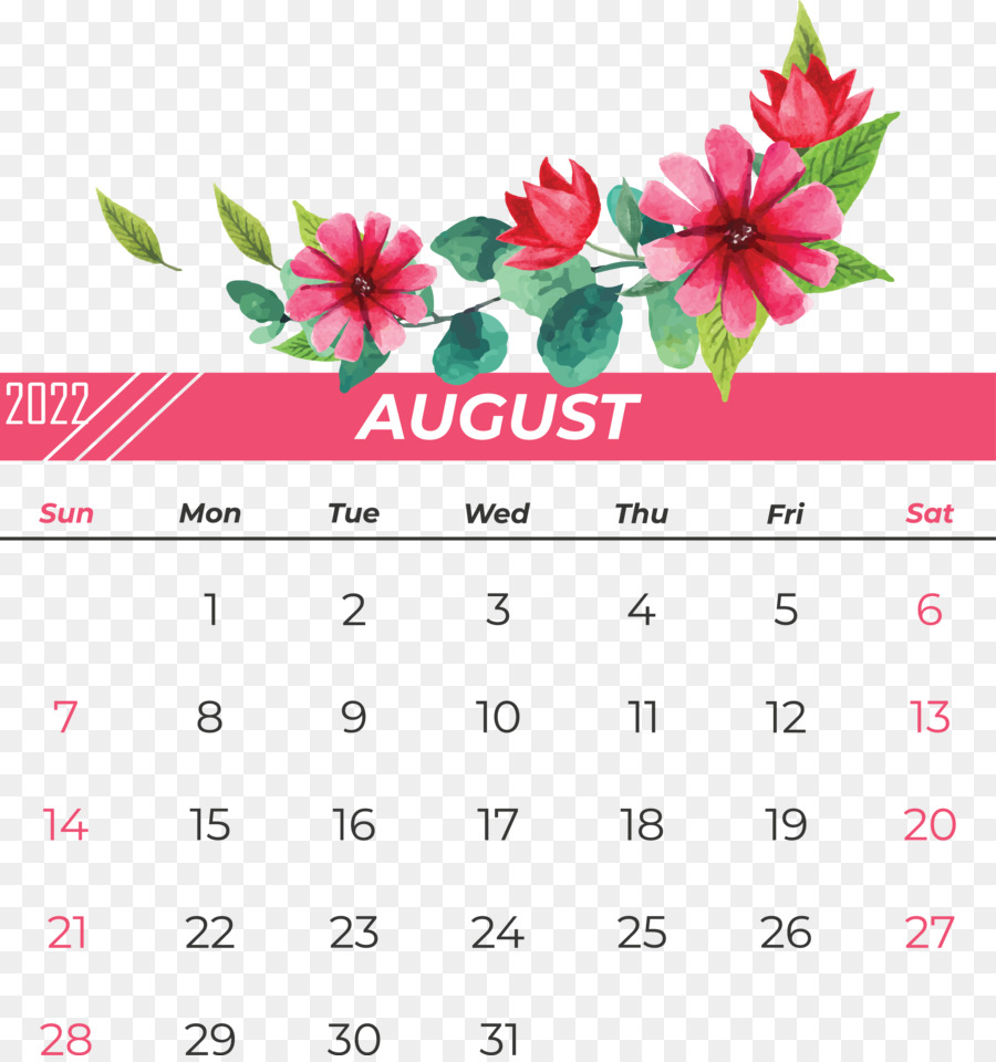 Kalender Agustus，Bulan PNG