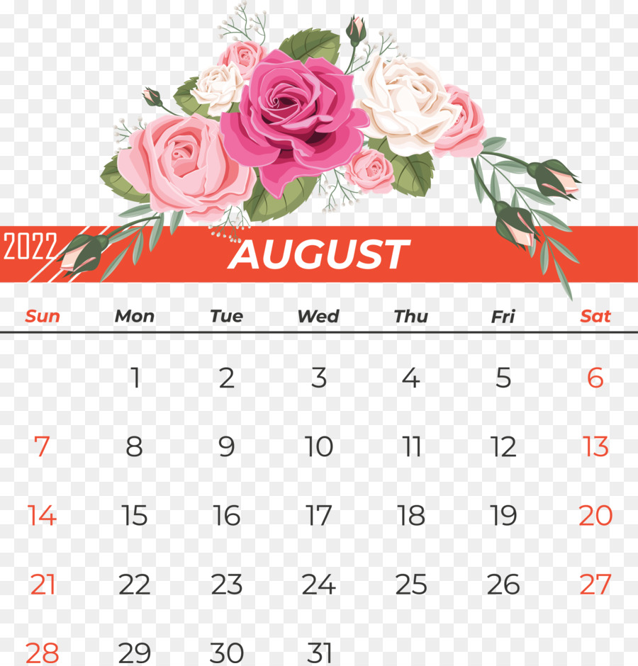 Kalender Agustus，Bulan PNG