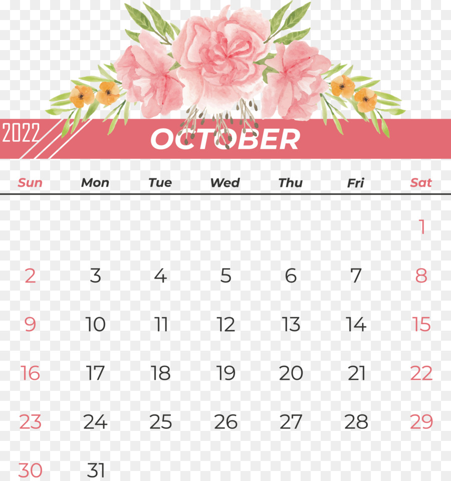 Kalender Oktober，Bulan PNG