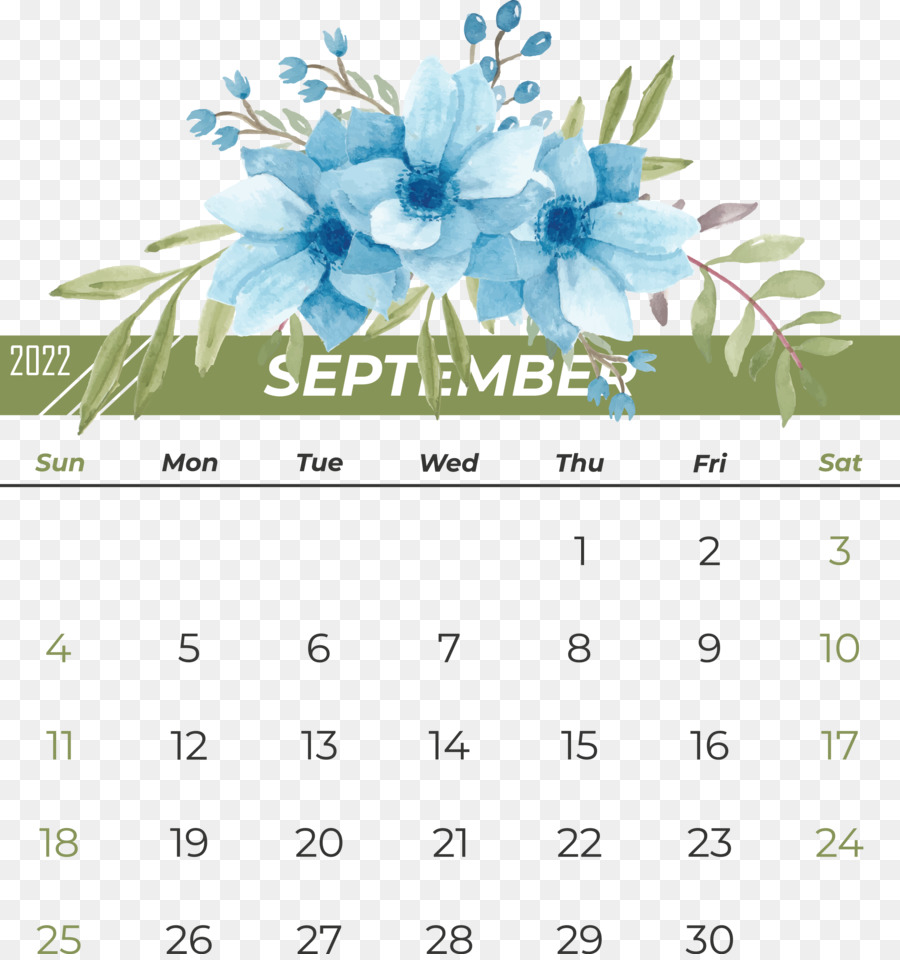 Kalender September，Bulan PNG