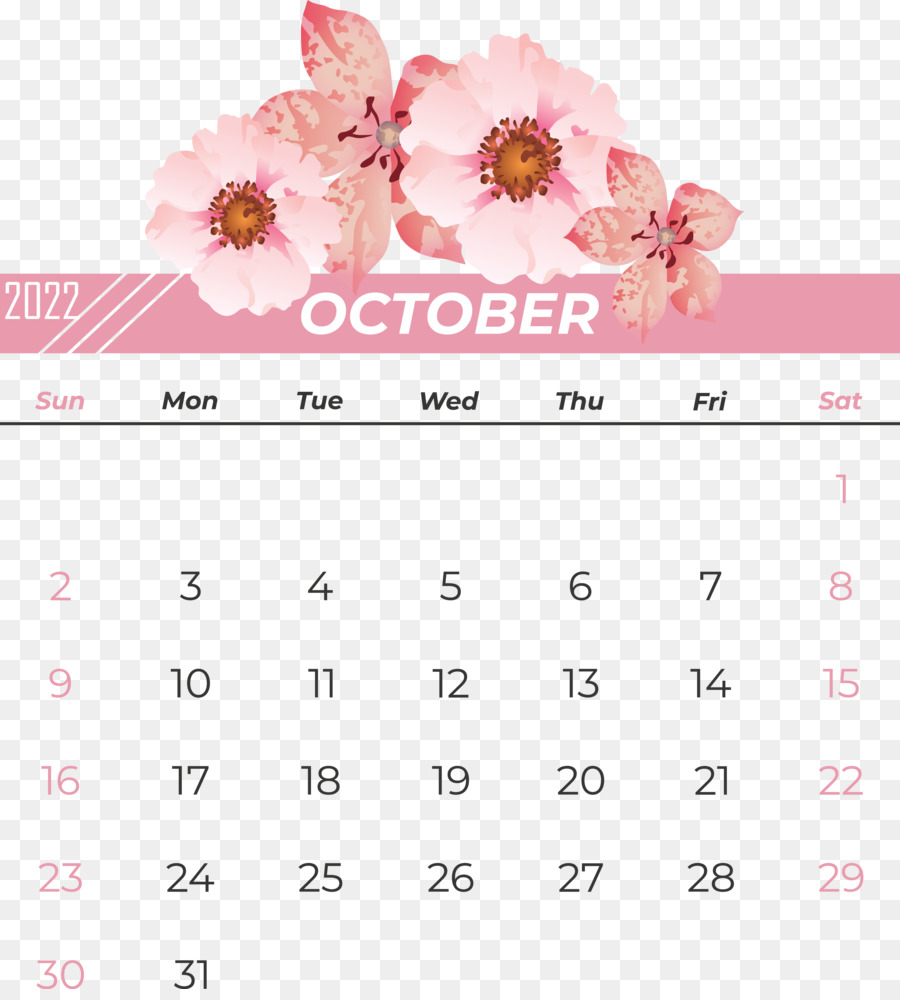 Kalender，Desain Bunga PNG