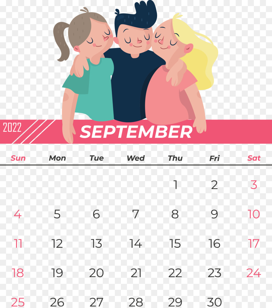 Kalender September，Bulan PNG