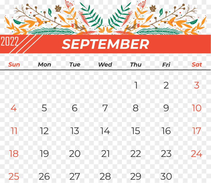 Kalender September，Bulan PNG