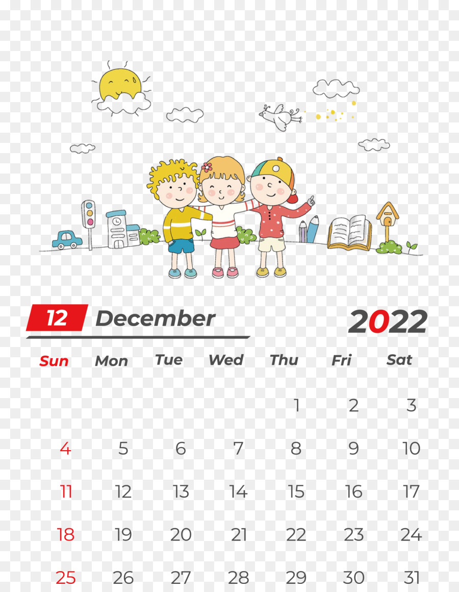 Kalender Desember，Bulan PNG