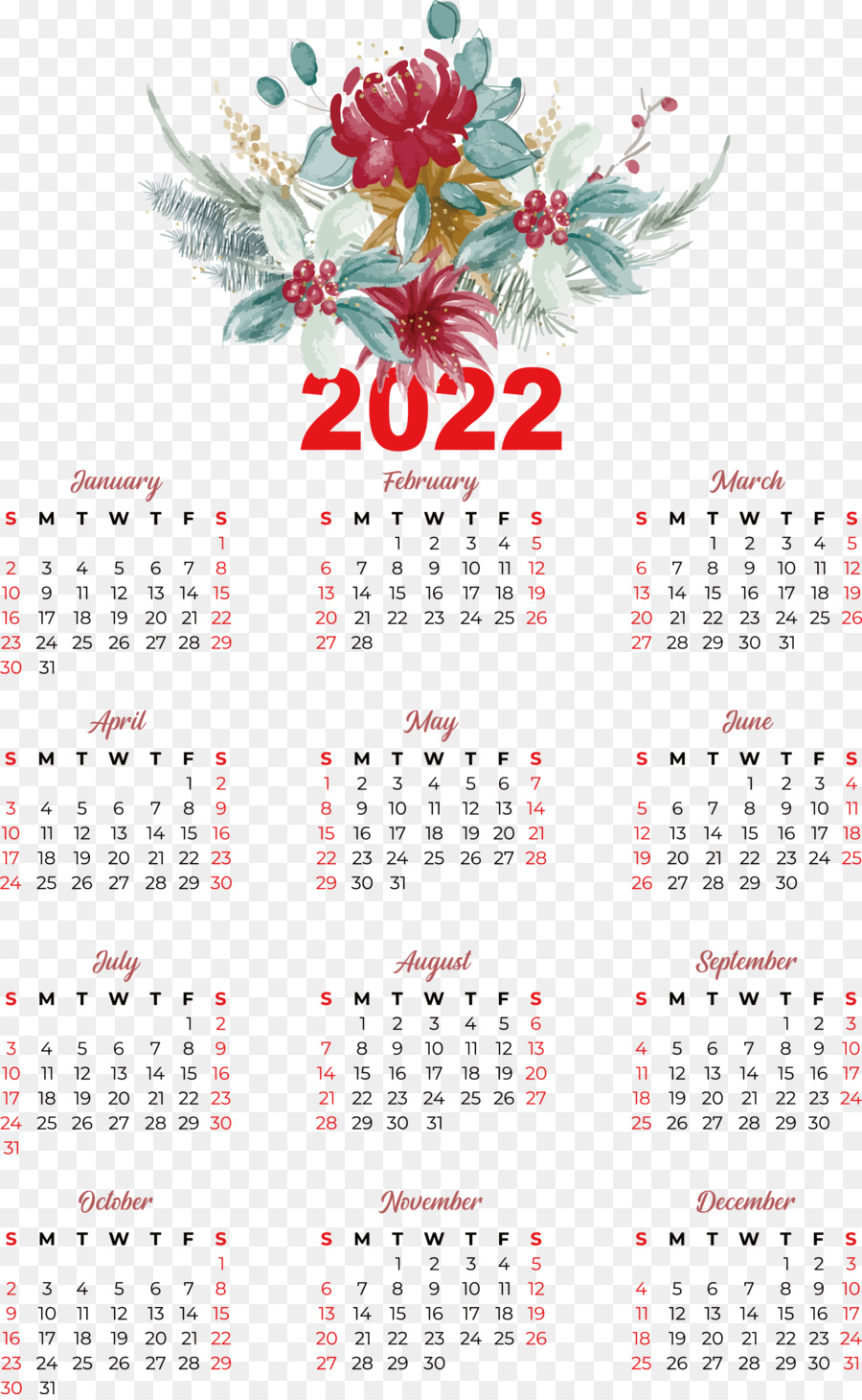 Kalender 2022，Tanggal PNG