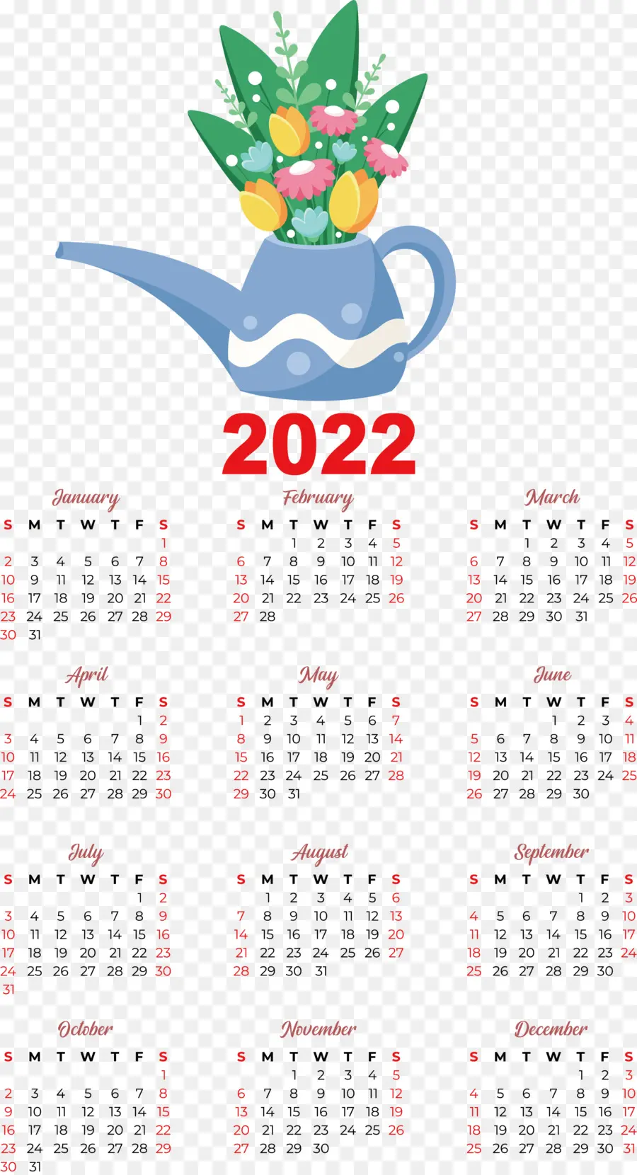 Kalender，Desain 2022 PNG