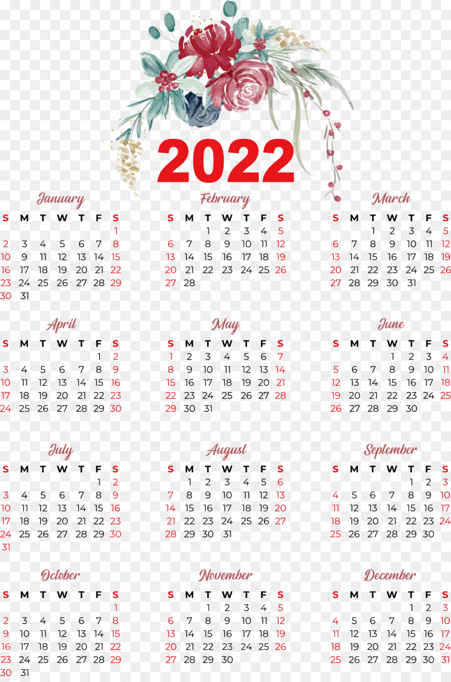 Kalender 2022，Tanggal PNG