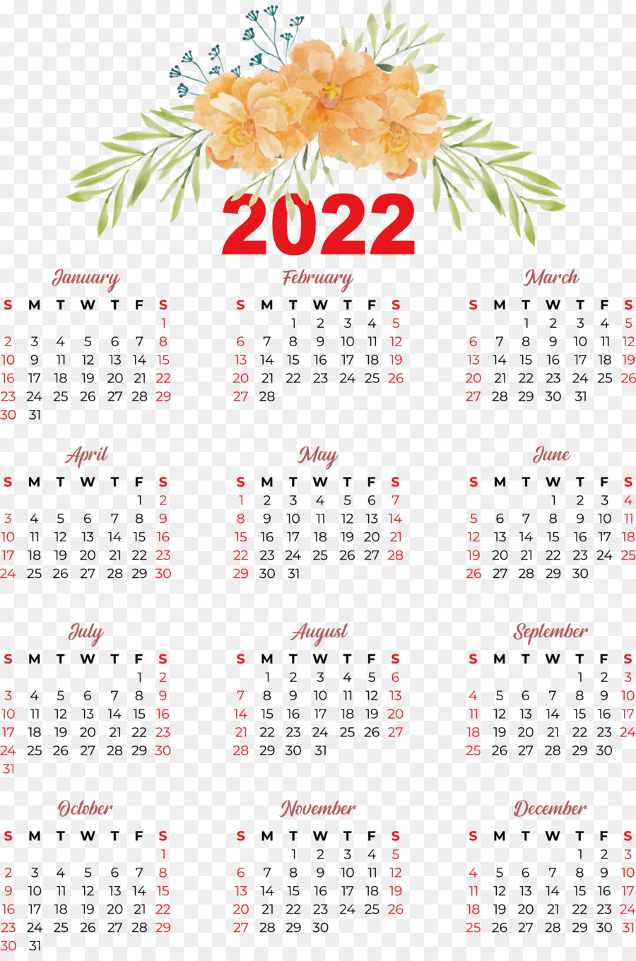 Kalender 2022，Tanggal PNG