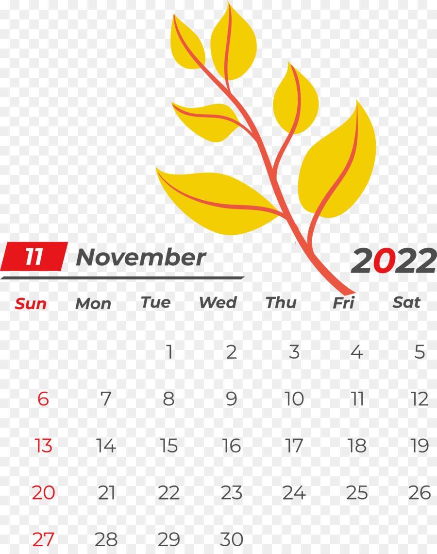 Kalender November，Tanggal PNG