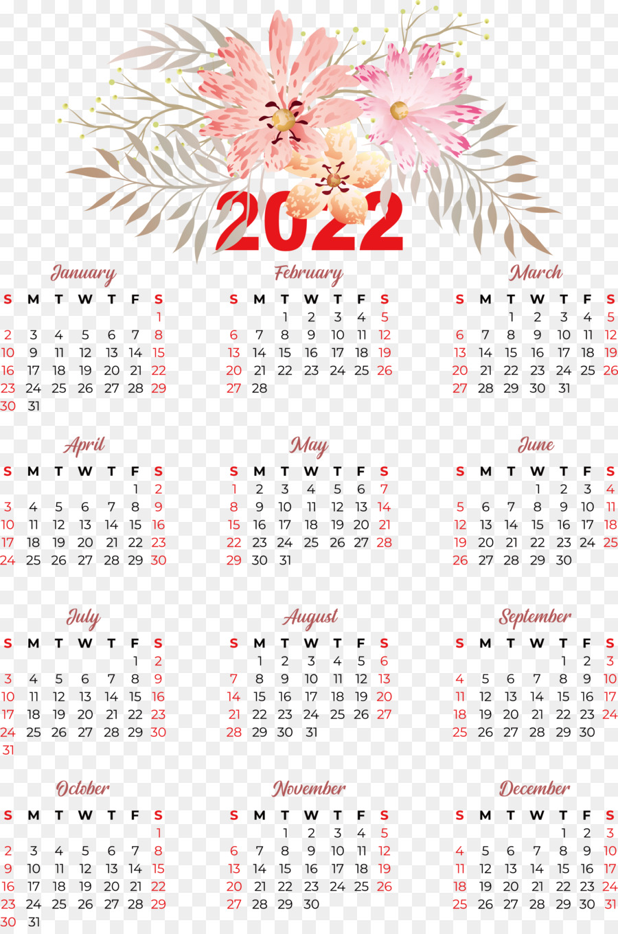 Kalender 2022，Tanggal PNG