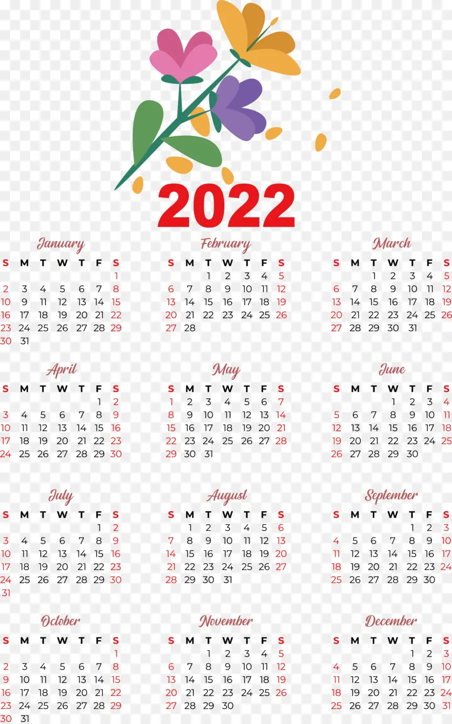 Kalender 2022，Tahun PNG