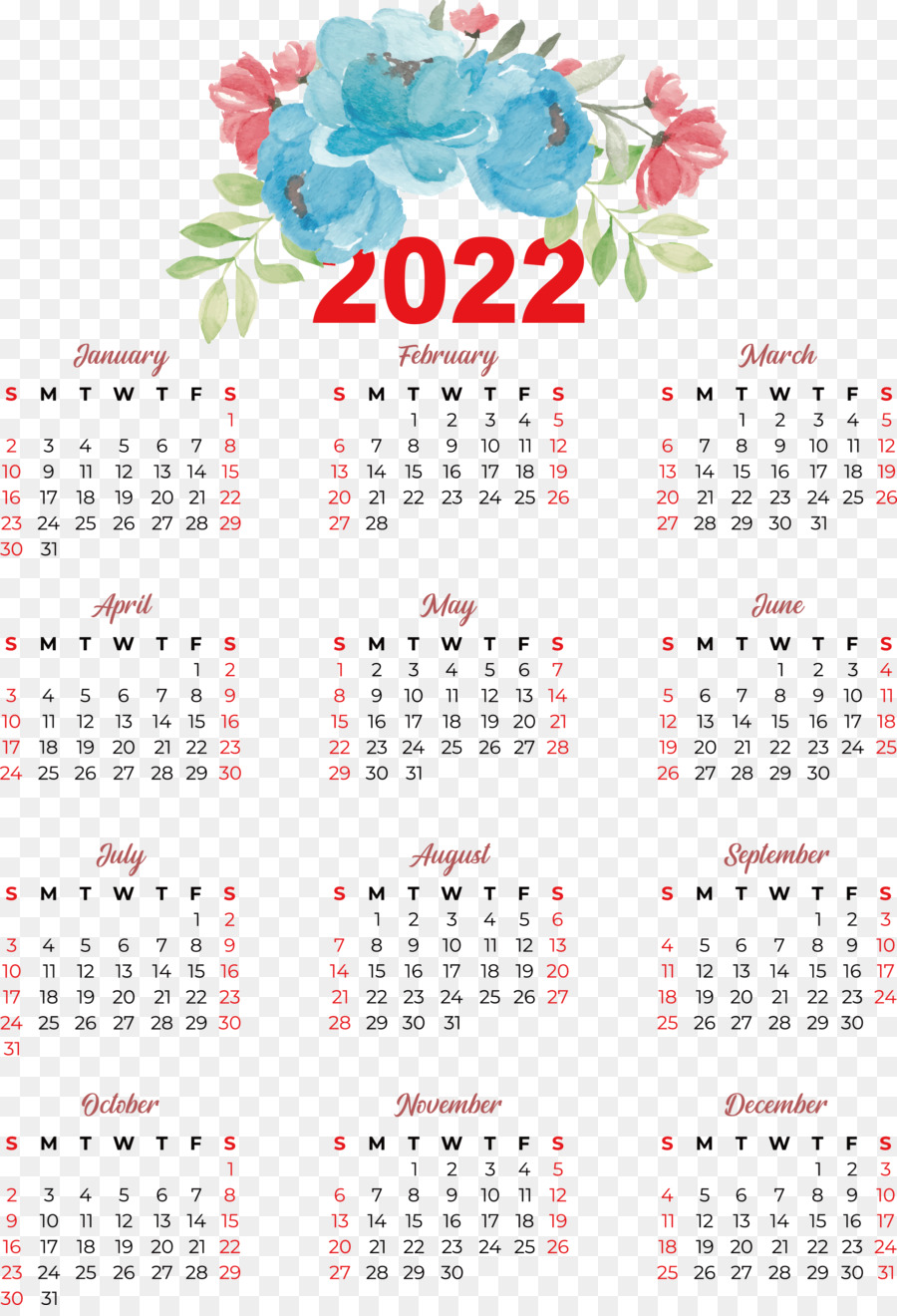 Kalender 2022，Tanggal PNG