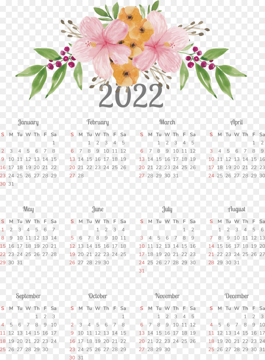 Bunga，Kalender PNG