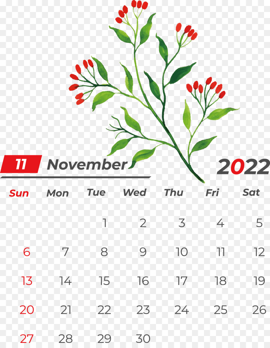 Kalender November，Tanggal PNG