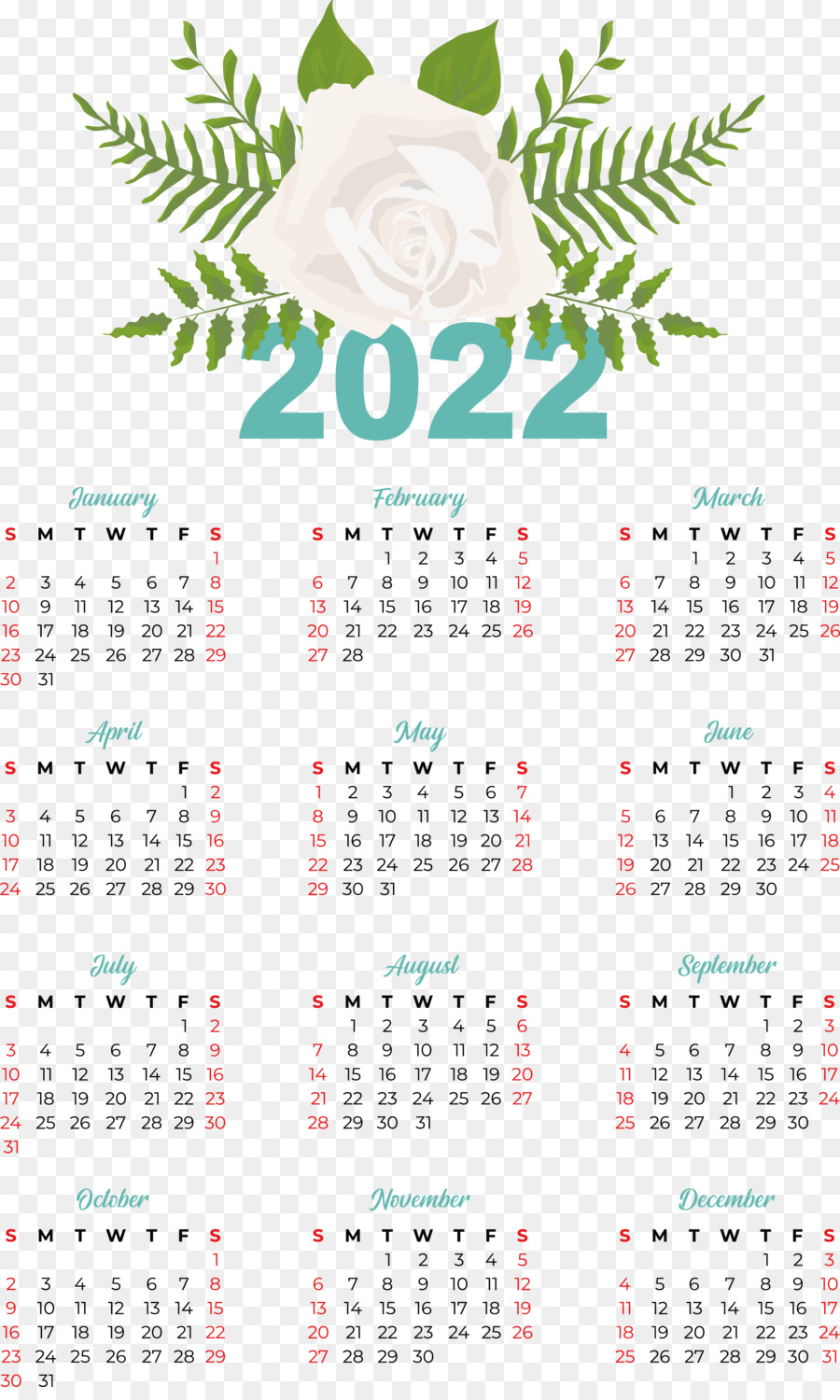 Kalender 2022，Tanggal PNG