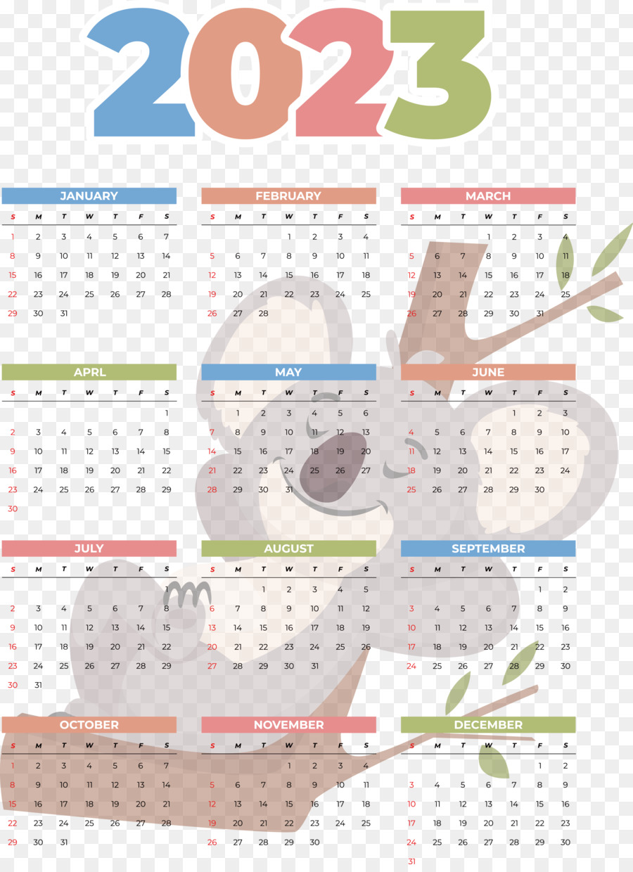 Kalender，2023 PNG