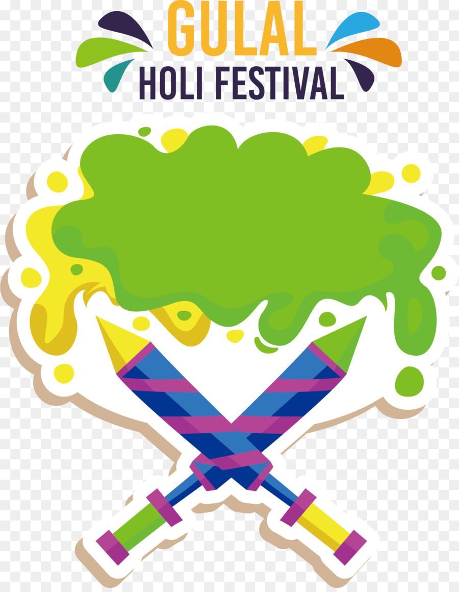 Festival Gulal Holi，Warna PNG