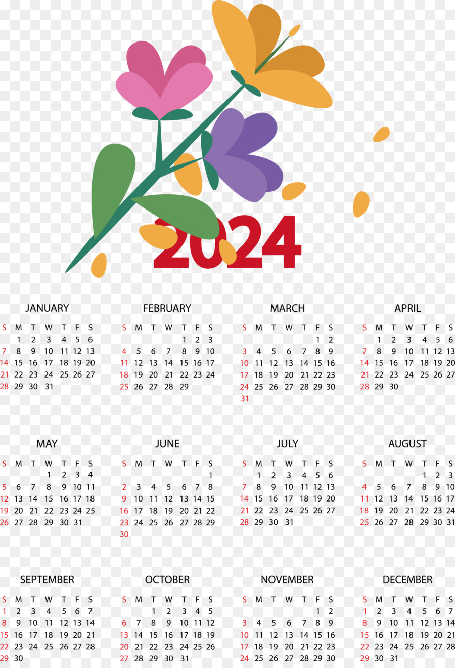 Kalender，Kalender Tahun PNG