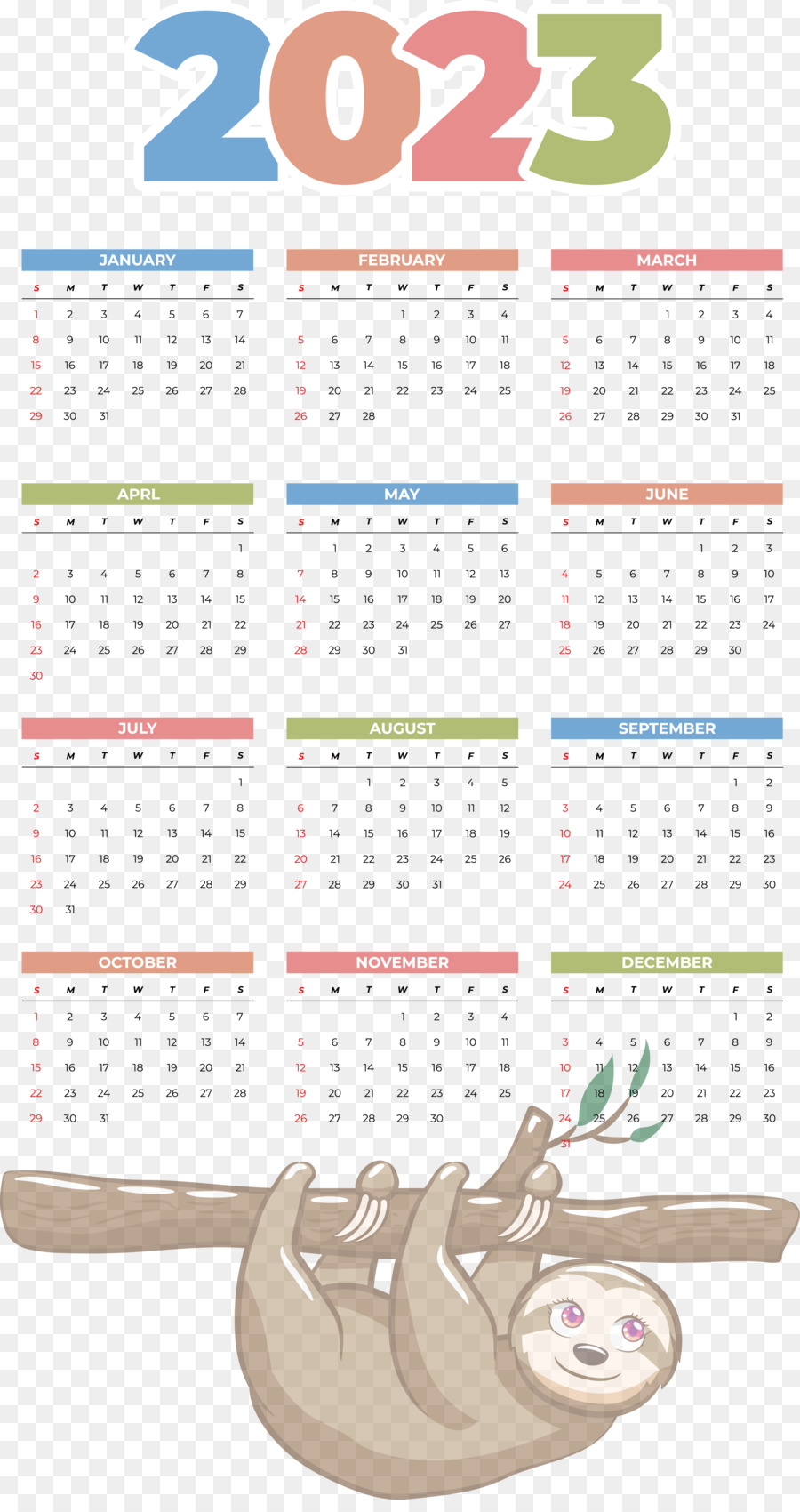 Kalender 2023，Tanggal PNG