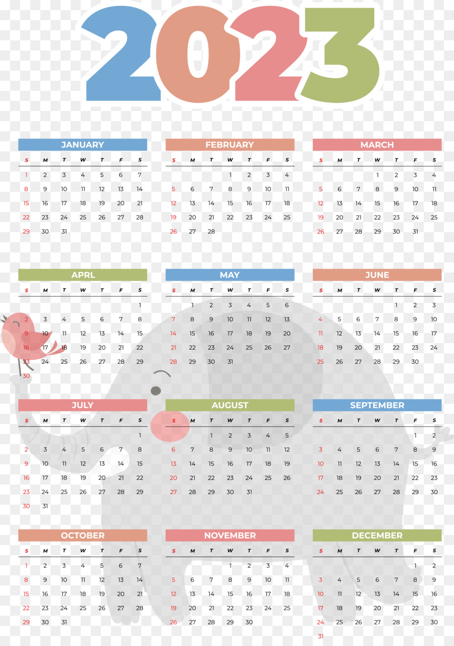 Kalender，2023 PNG