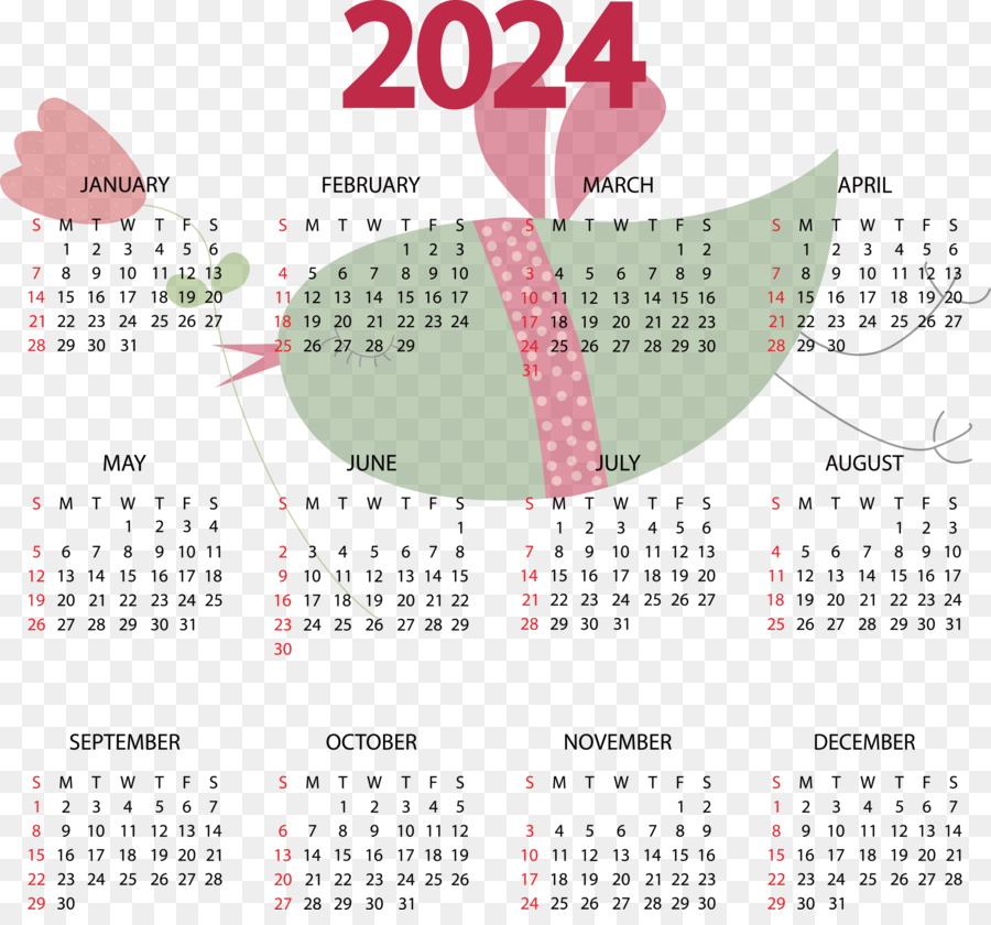 2023 Tahun Baru，Kalender PNG